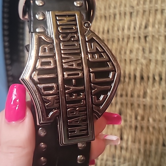 Harley davidson belt and buckle sz 40 - Picture 2 of 4